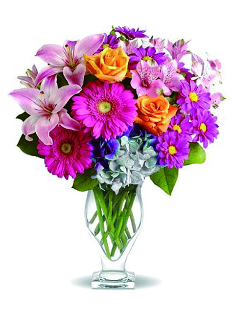 Bouquet di fiori misti multicolore 1